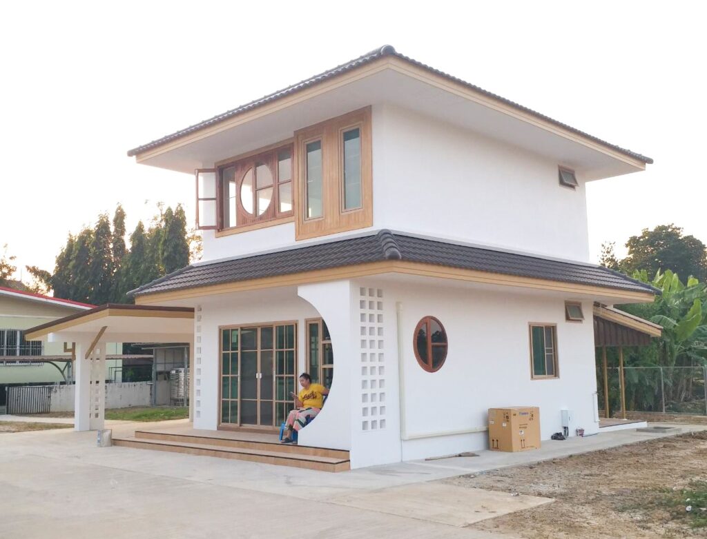 แบบบ้านสองชั้นสไตล์มินิมอล